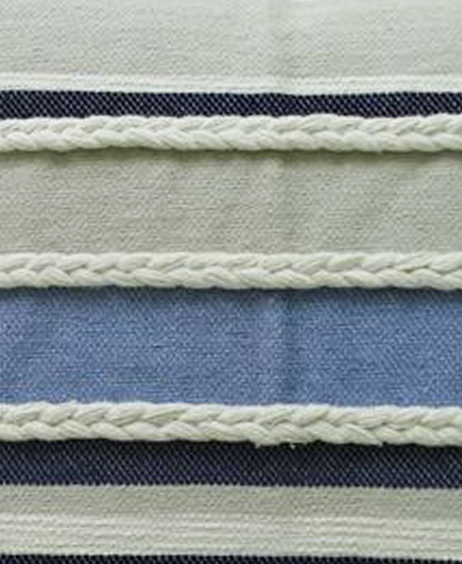 Pillow Handwoven braided Textured Stripe Decor