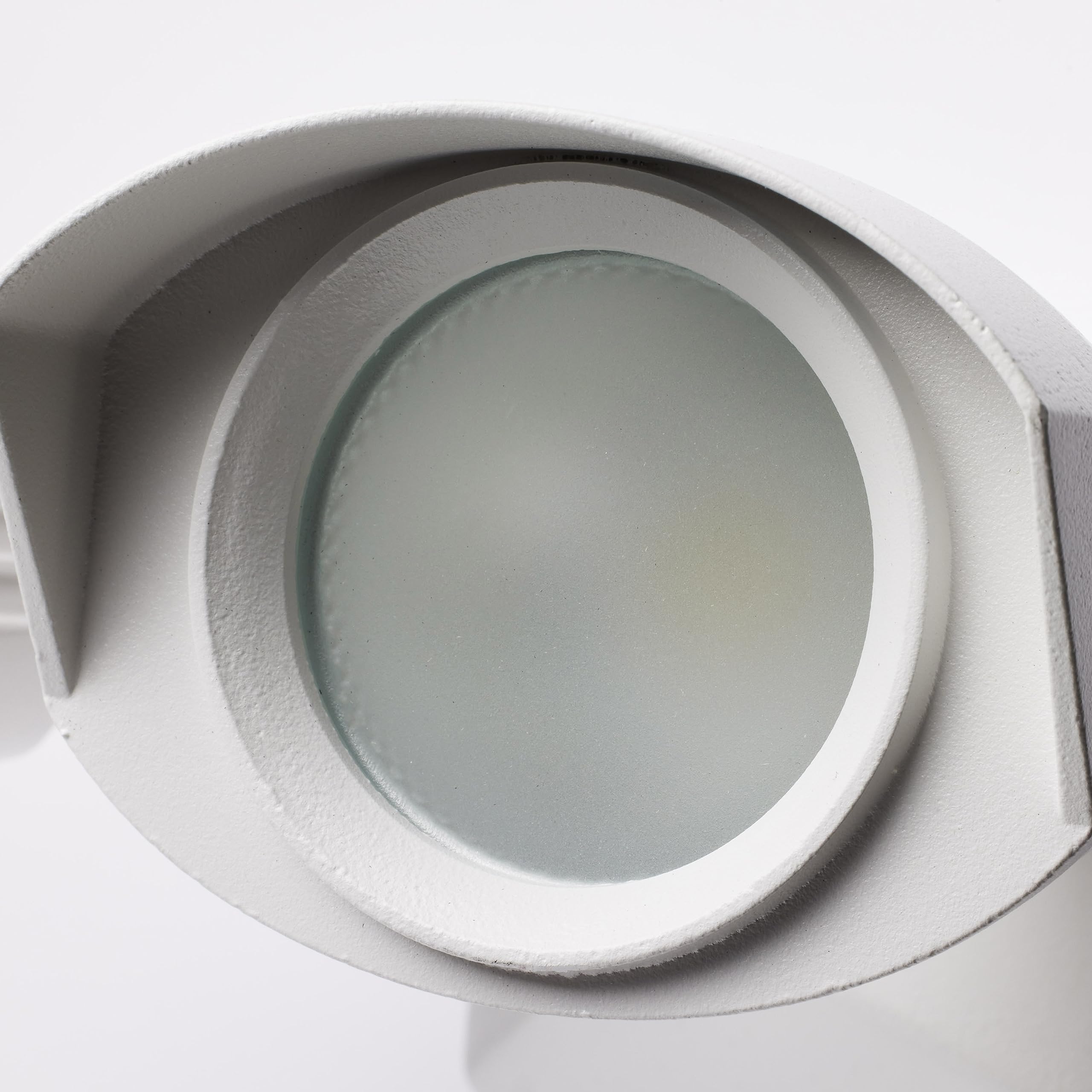Satco Nuvo 65/210 3000K LED Outdoor Dual Head Security Light, White