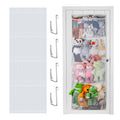 Stuffed Animal Storage, Plus Size Over The Door Organizer Storage Pocket (White)