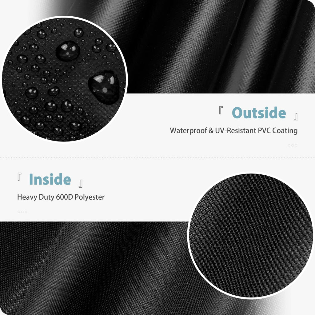 Square Fire Pit Cover, , Waterproof and Windproof, 32 x 32 x 24 Inches, Black