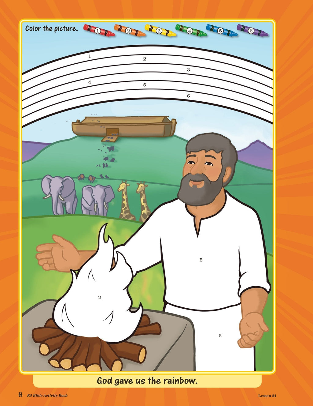 Abeka K5 Coloring and Activity Book with Religious Content