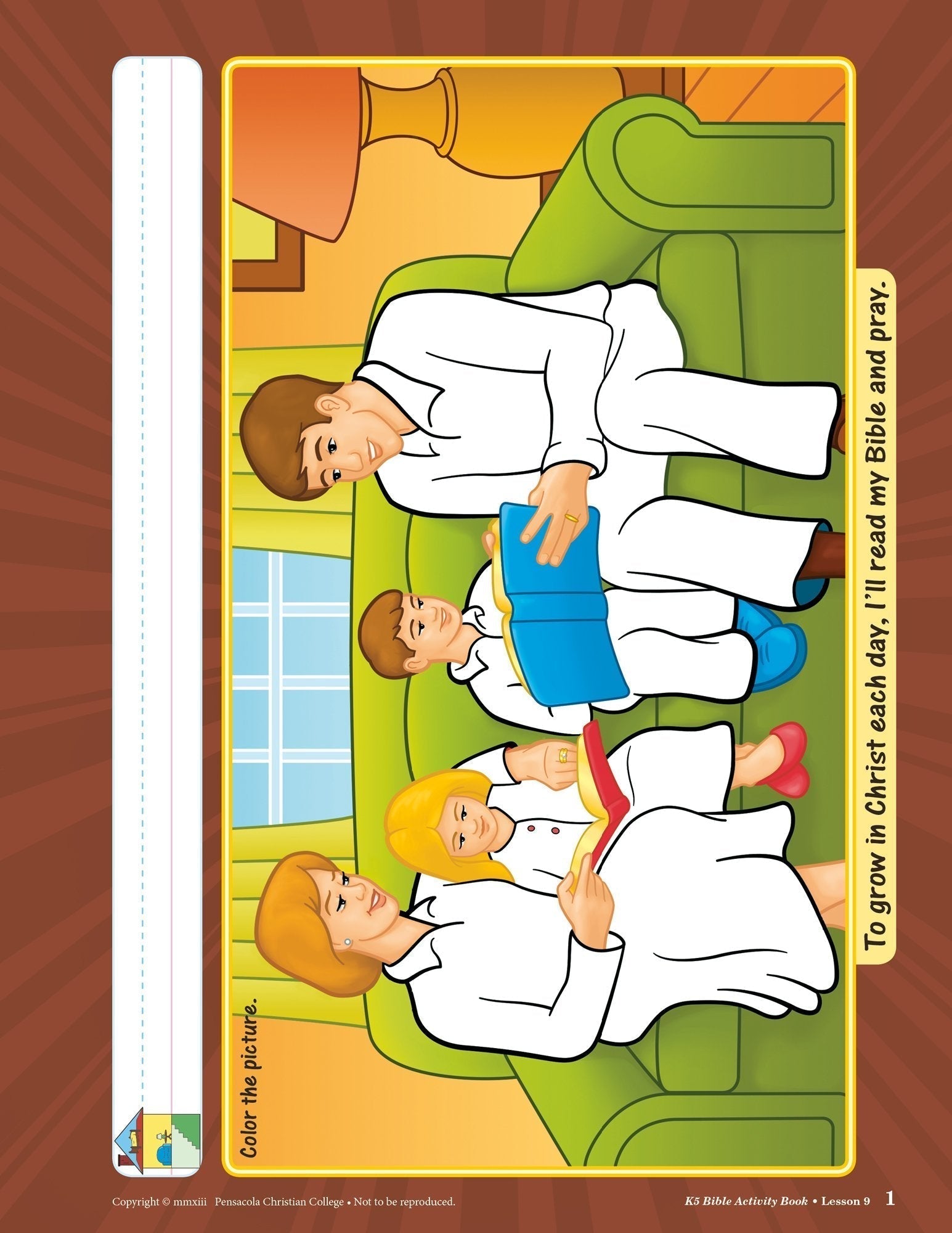 Abeka K5 Coloring and Activity Book with Religious Content