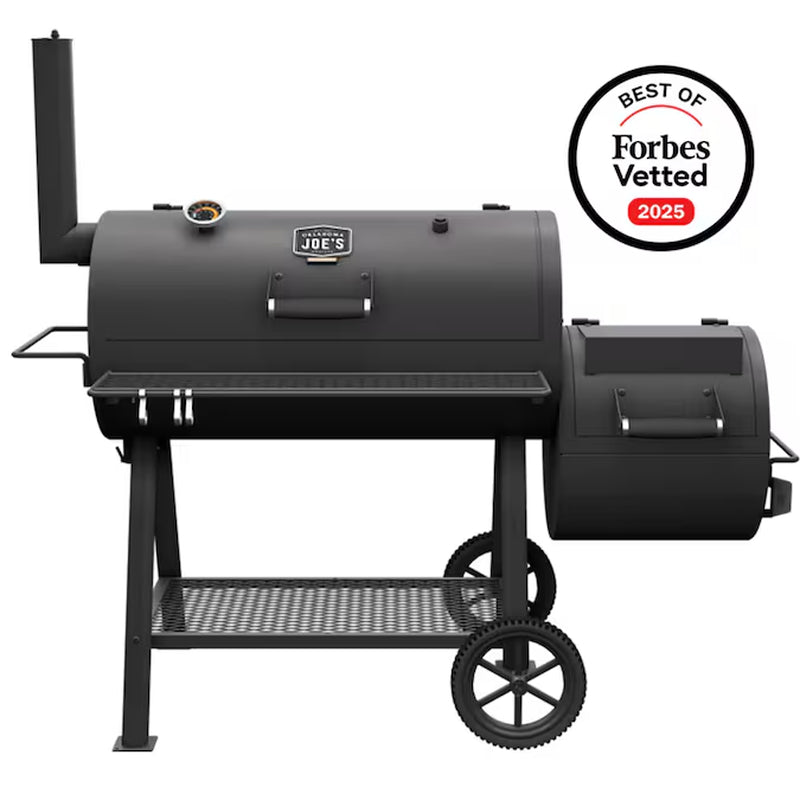 Highland 879-Sq. in Black Horizontal Charcoal Smoker