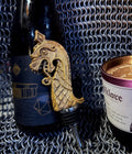 Viking Ship Dragon Winestopper, Hand Sculpted Resin, Medieval Norse Art Barware |Mythic Viking Bottle Stopper |Fantasy Wine and Barware Gift