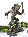 Krampus I Statue, Hand Painted Resin Sculpture Bronze Finish | Mythical Creature Figurine | Dark Christmas Demon, Gothic Folklore Decor