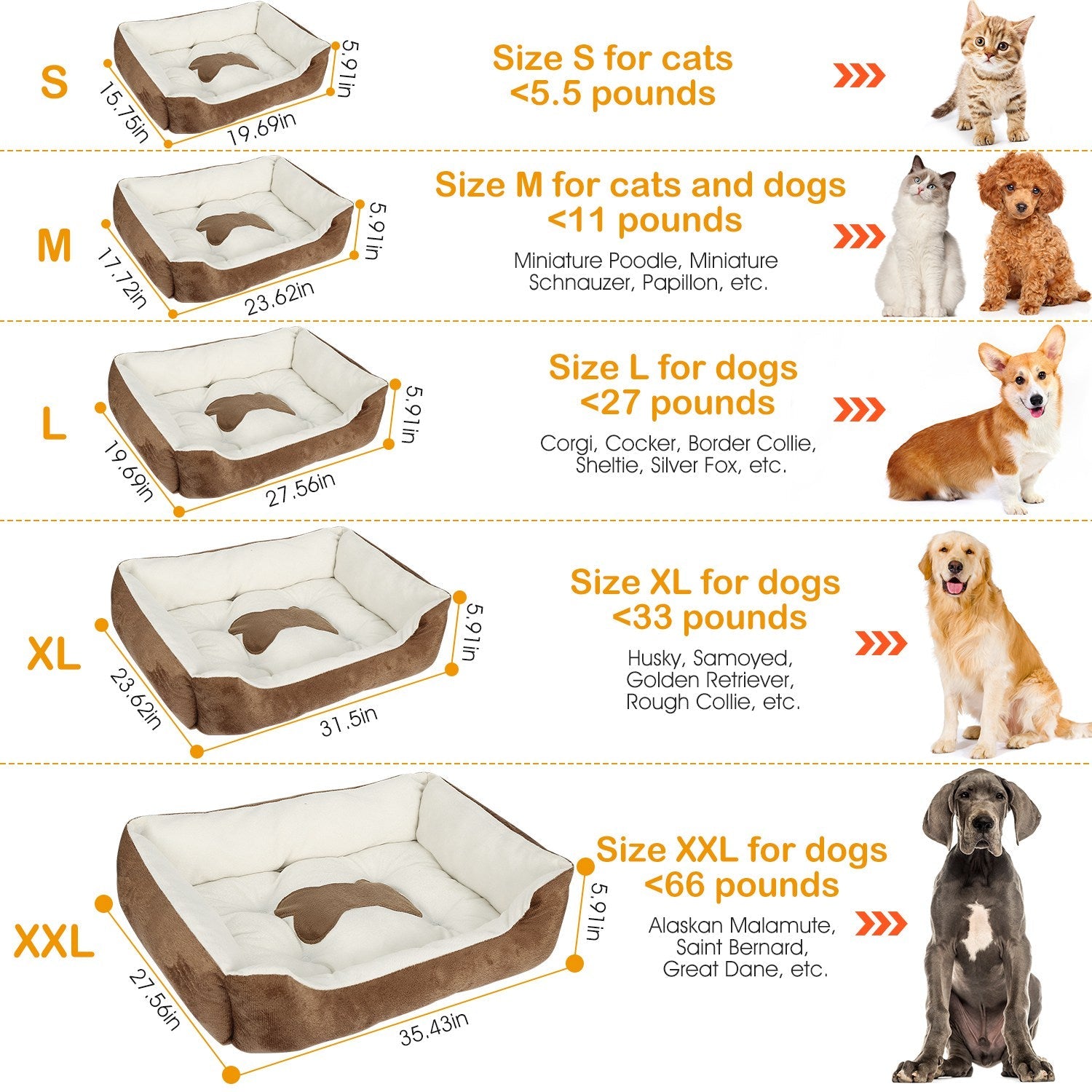 Pet Dog Bed Soft Warm Fleece Puppy Cat Bed Dog Cozy Nest Sofa Bed Cushion Mat For S/M Dog