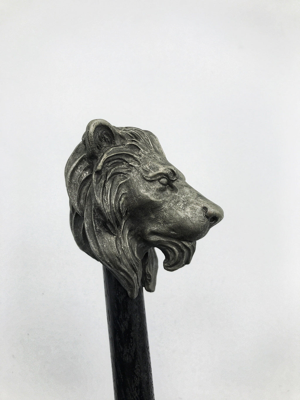 Lion Cane, Hand Sculpted Walking Stick | Medieval Gothic Cane | Fantasy Cosplay Lion Head Cane, Gothic Accessory