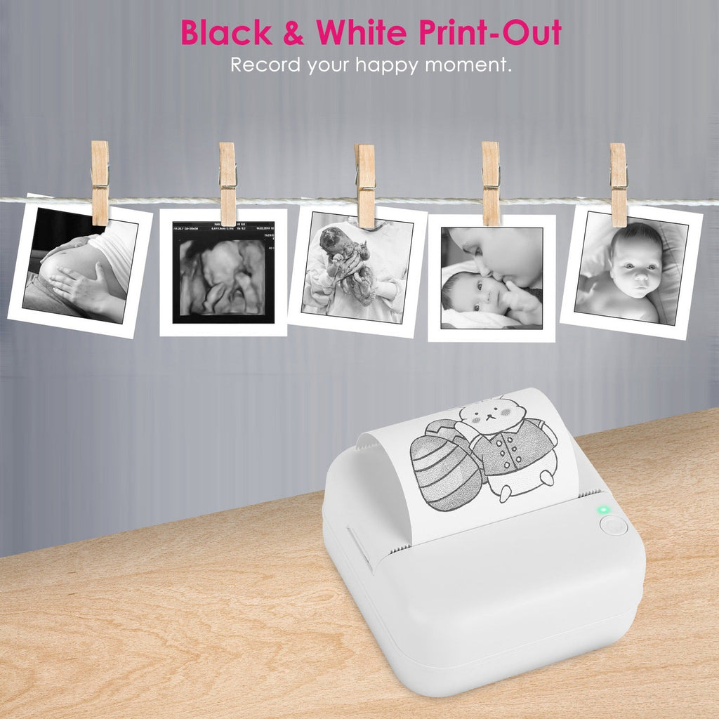 Pocket Wireless Thermal Printer Portable Mini Sticker Maker Machine Rechargeable Inkless Photo PrinterÊfor Printing Label Journal Study Notes Memo Pho