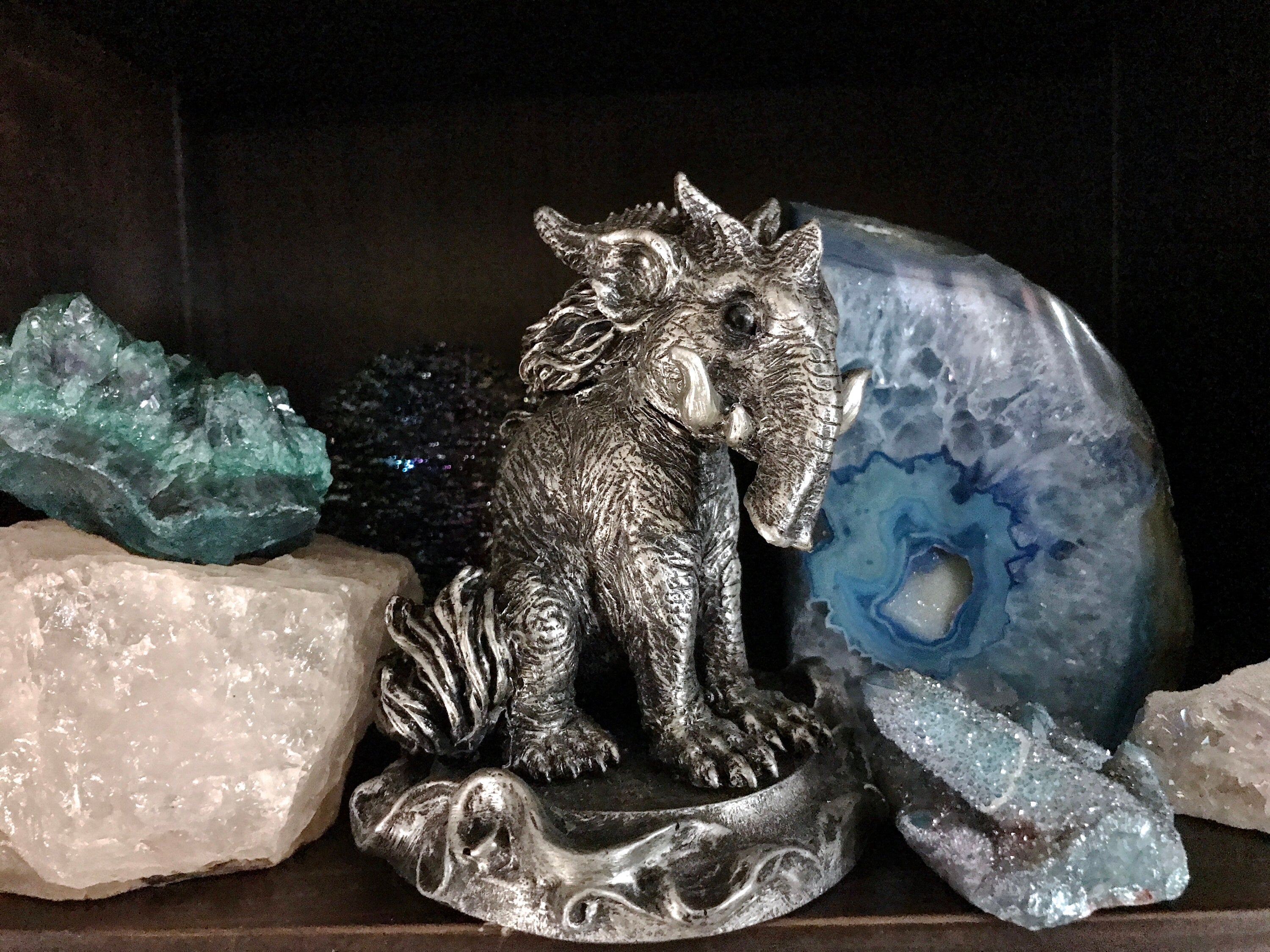 Baku, the Dream Guardian Statue, Hand Painted Resin Sculpture | Mythical Creature Figurine | Unique Japanese Baku Figurine. Fantasy Art Gift