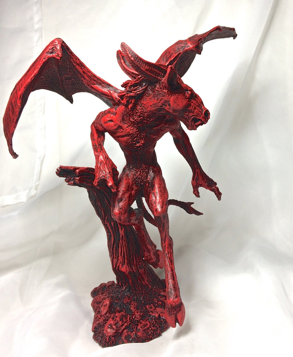Jersey Devil Statue, Hand Painted Resin Sculpture | Cryptozoology Creature Figurine | Urban Legend Jersey Devil Monster, Gothic Art Decor