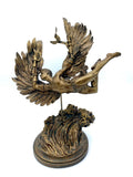 Flight of Icarus/ Fallen Angel Statue, Hand Painted Resin | Mythological Character Figurine | Myths and Legends Statue |Fantasy Art Decor