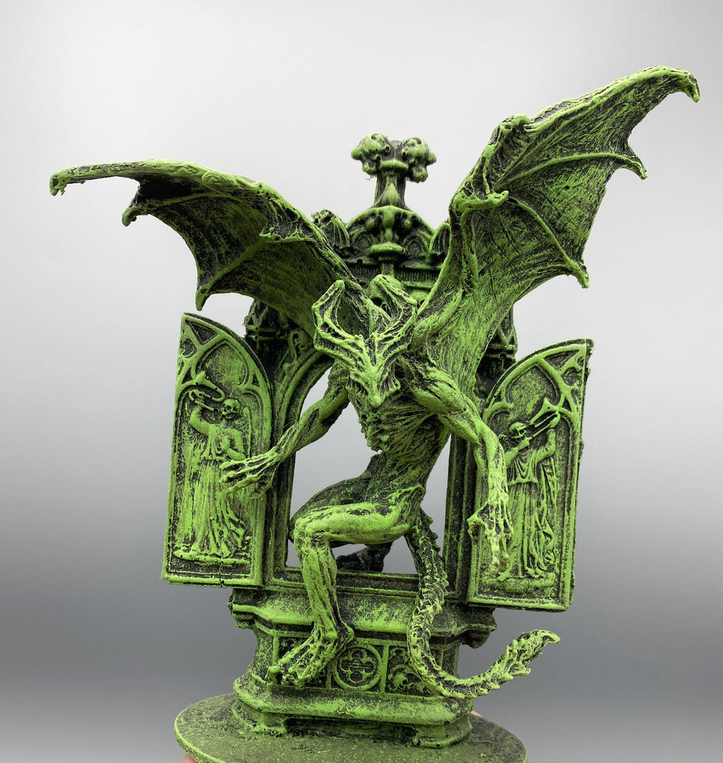 H.P. Lovecraft's Nightgaunt Statue, Hand Painted Sculpture | Cthulhu Mythos Monster Figurine | Lovecraftian Horror Decor and Gamer Gift