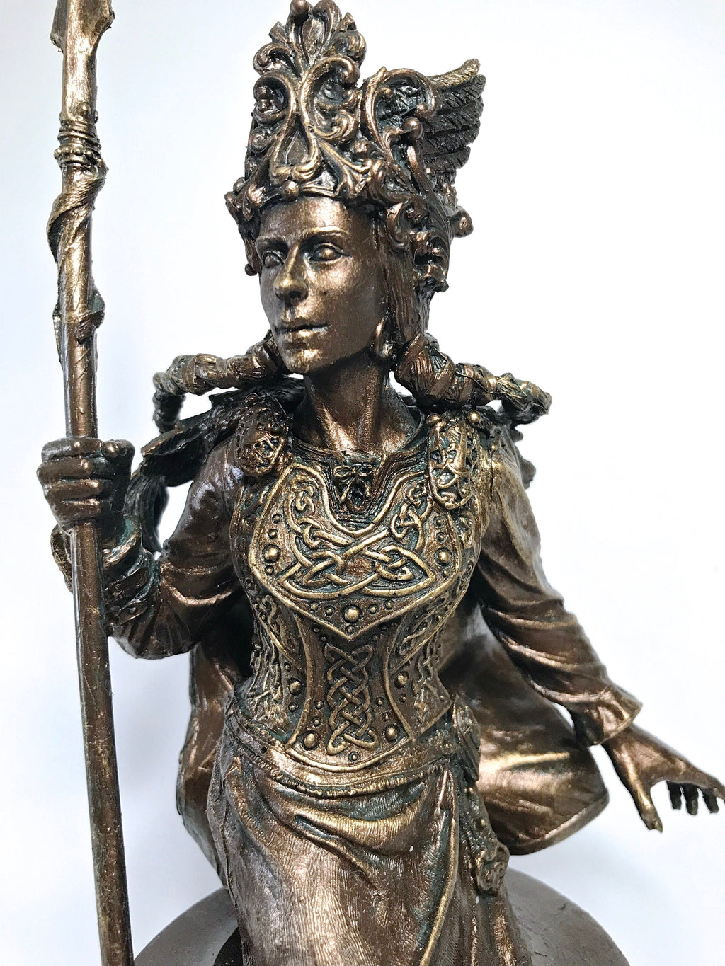 Freya Bust, Hand Painted Resin Sculpture | Norse Mythology Figurine | Myths and Legends Goddess Freya Statue, Fantasy Art Home Decor