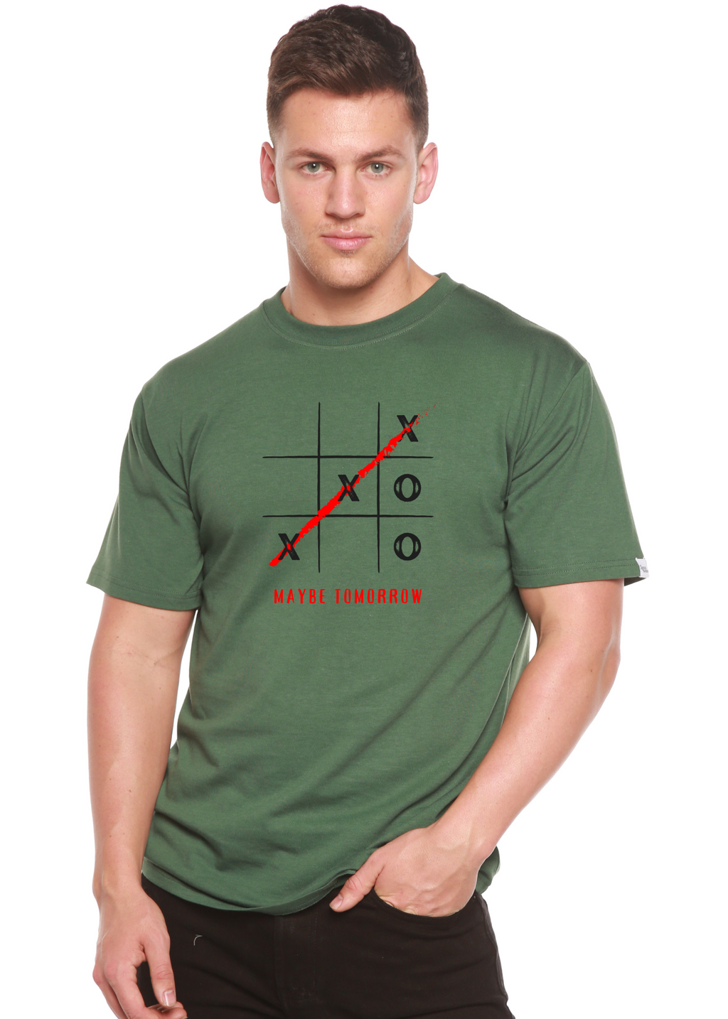 Maybe Tomorrow Unisex Bamboo/Cotton Graphic T-Shirt