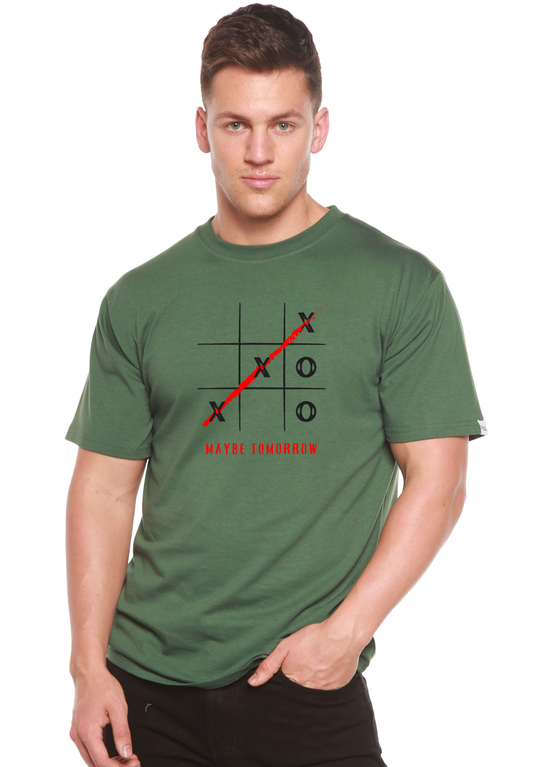 Maybe Tomorrow Unisex Bamboo/Cotton Graphic T-Shirt