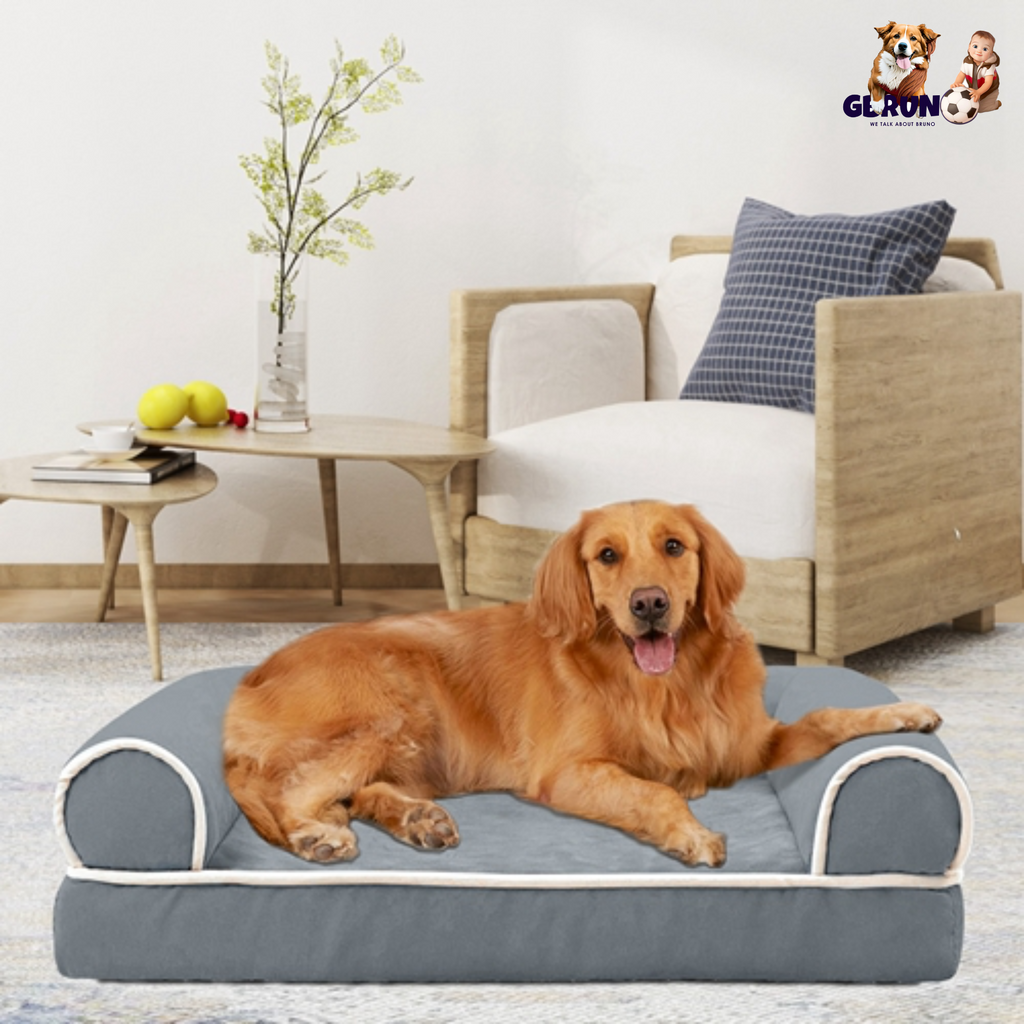 Dog Bed Pet Bed Sofa Dog Couch Pet Cushion Carpet Mattress with Washable and Removable Cover for Medium Large Dogs