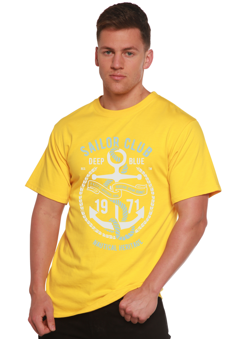Sailor Club Spun Bamboo® Men's Bamboo Viscose/Organic Cotton Short Sleeve Graphic T-Shirt
