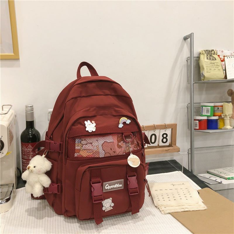 Elegant Female Backpack For Teenager Girls And Women Cute Fashionable Book Schoolbag And Laptop Bag