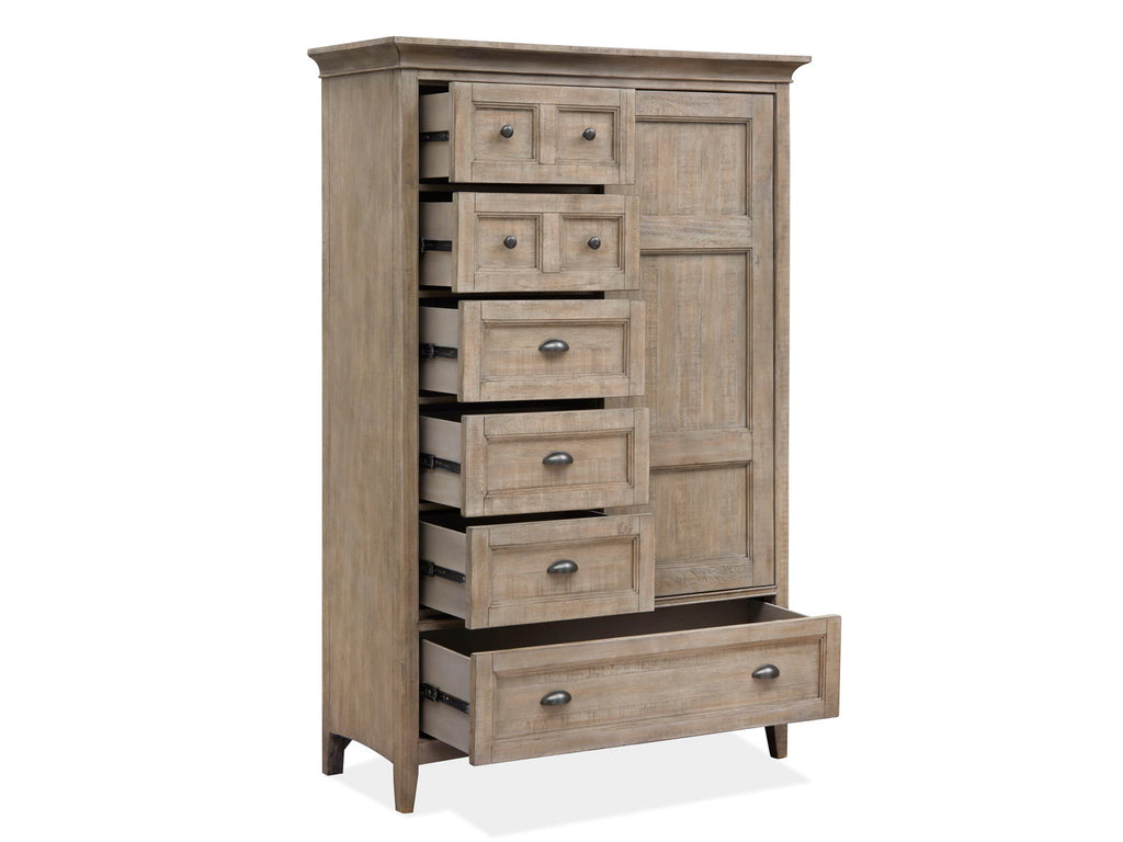 Paxton Place - Wood Door Chest - Dove Tail Gray