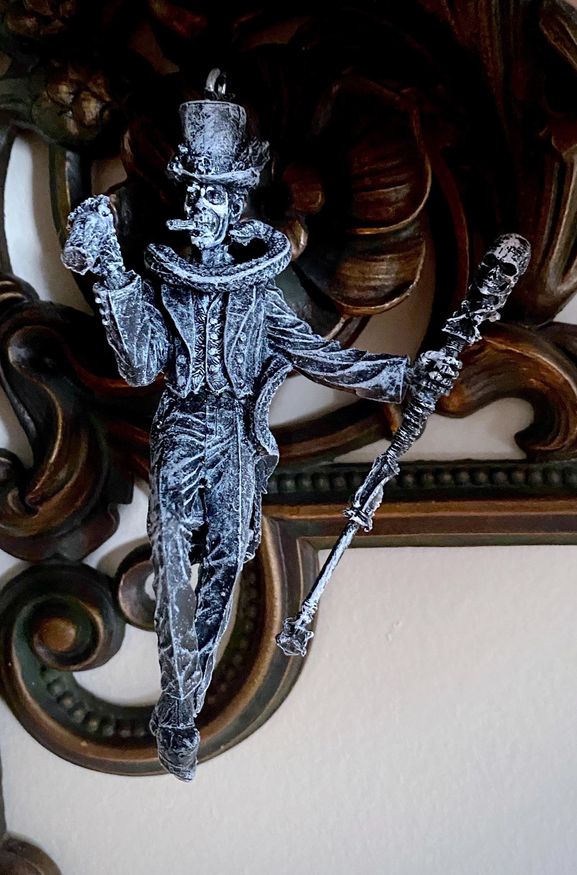 Baron Samedi, Voodoo Loa of Death Ornament, Hand Painted Resin | Legendary Voodoo Figurine | Gothic Ornament for Witchy Holiday Decor