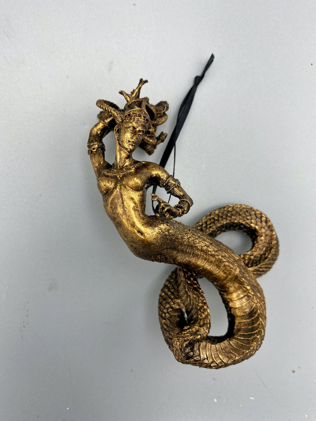 Medusa Ornament, Hand Painted Resin Sculpture |. Mythological Creature Figurine | Myths and Legends Character Ornament | Fantasy Art Gift