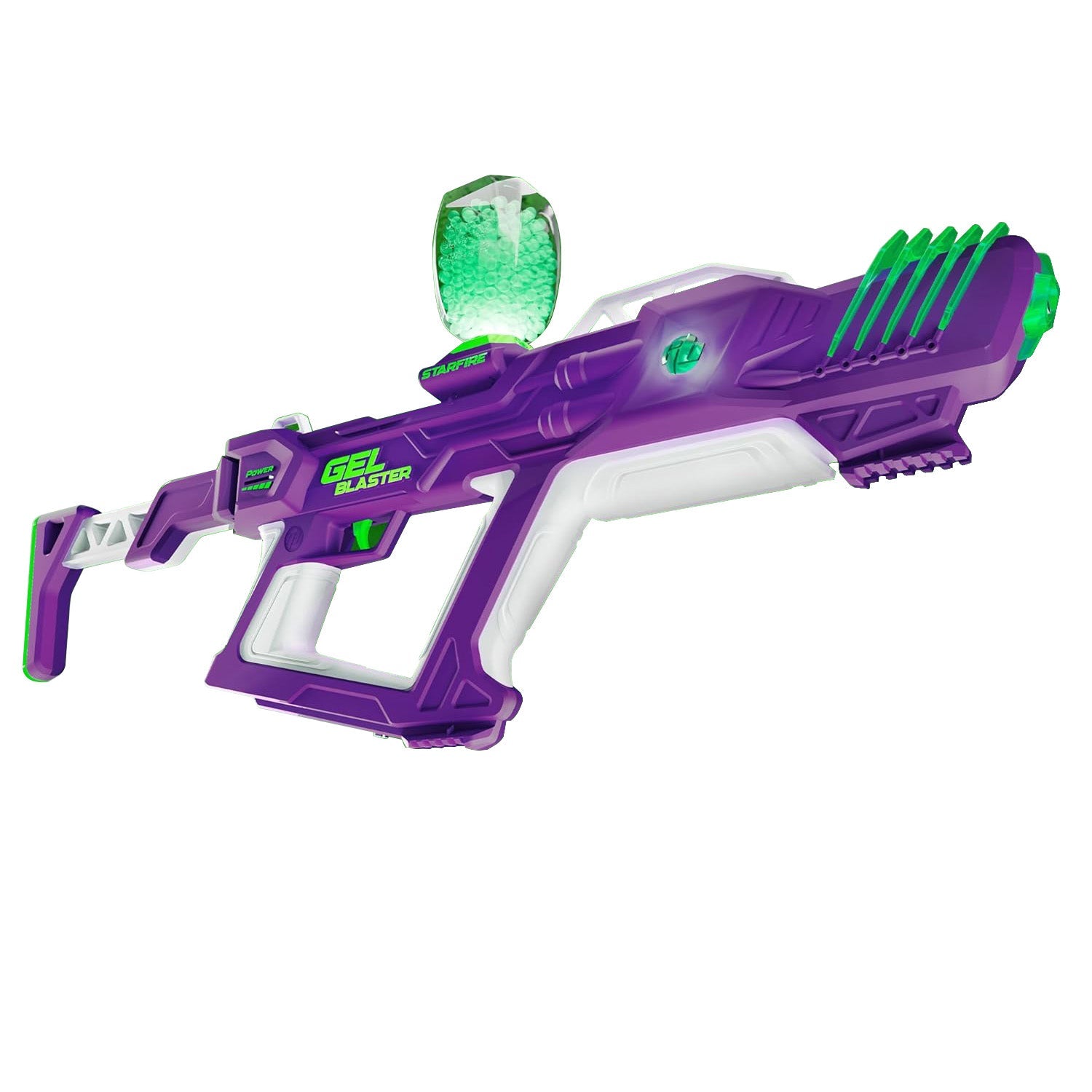 [Not Allowed to Sell on Amazon] Gel Blaster Starfire XL Glow-in-The-Dark Blaster Toy Gun High Performance Splat Gun Toy with 6000 Gellets 170-250 FPS
