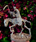 Triumph of Death: Grim Reaper on Skeletal Horse Statue, Hand Painted Resin Figurine, Horror Art |Gift for Gothic and Dark Fantasy Collectors