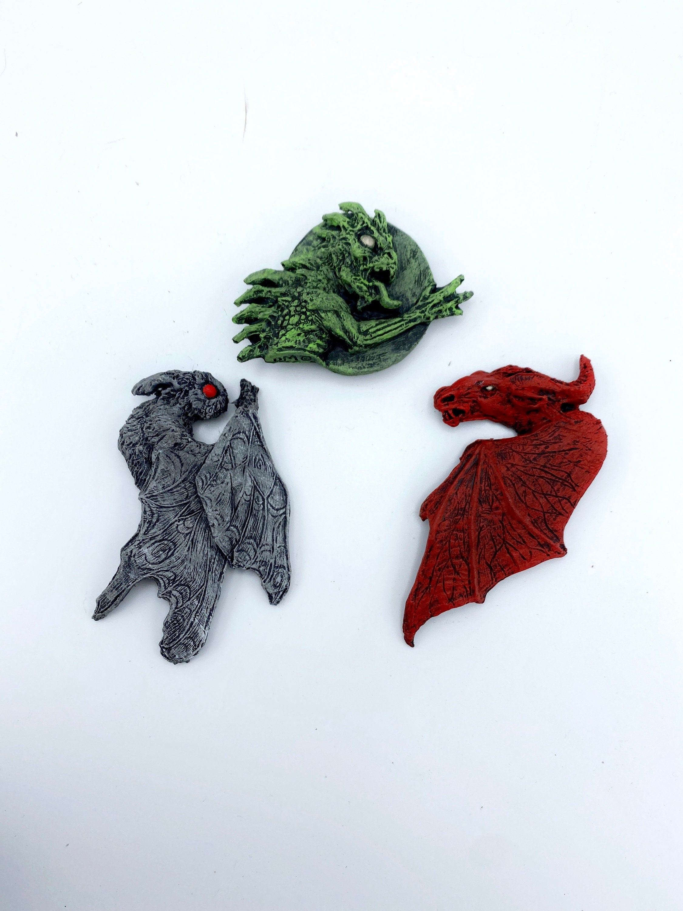 Set of Magnets: Cryptozoology, Jersey Devil, Mothman, Chupacabra