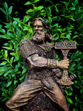 Thor Bust, Hand Painted Resin Sculpture | Norse Mythology Figurine | Myths and Legends God of Thunder Statue, Fantasy Art Home Decor