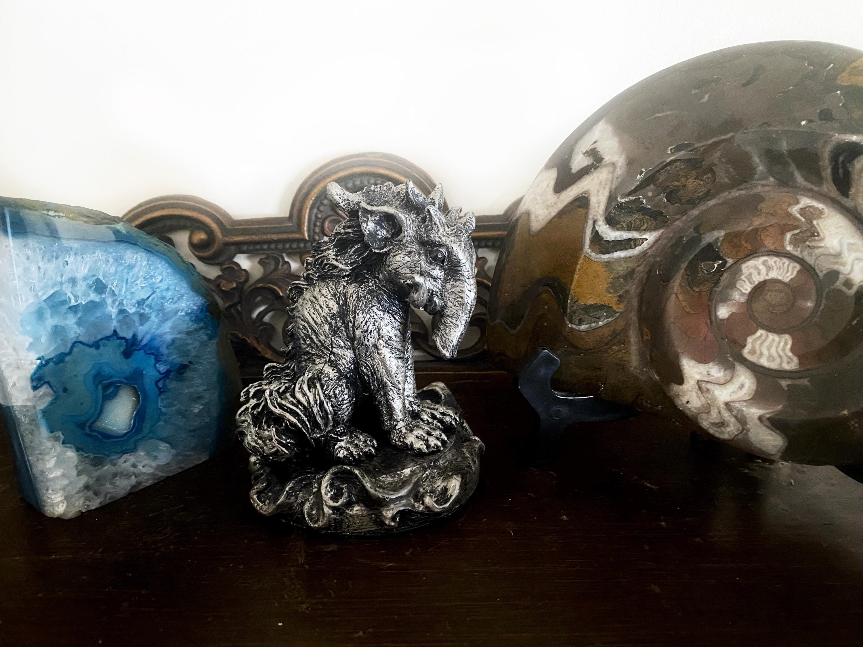 Baku, the Dream Guardian Statue, Hand Painted Resin Sculpture | Mythical Creature Figurine | Unique Japanese Baku Figurine. Fantasy Art Gift
