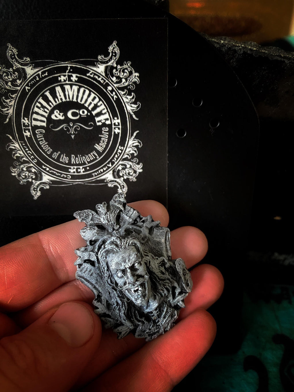 Dracula: Vlad the Impaler Magnet, Hand Painted Resin Sculpture | Gothic Fantasy Decor | Vampire Magnet for Fantasy and Gothic Decor
