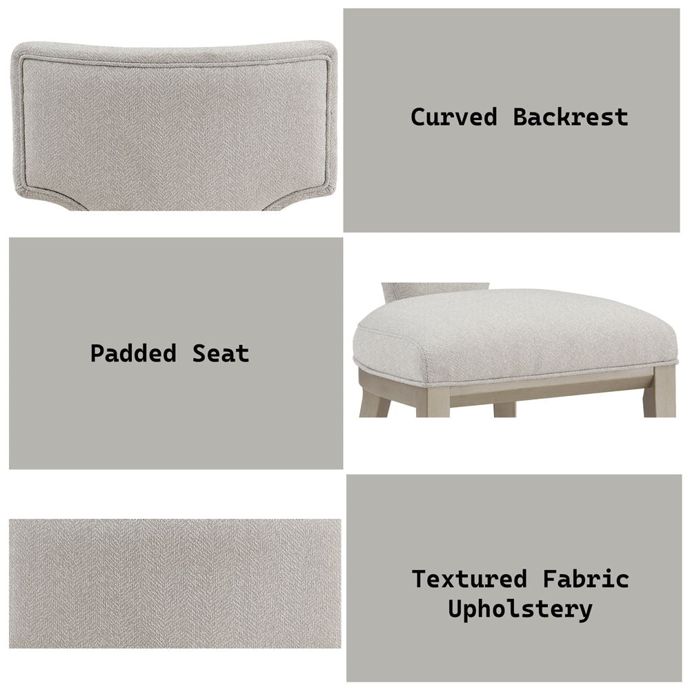 Kasa - Side Chair (Set of 2) - Linen & Champagne