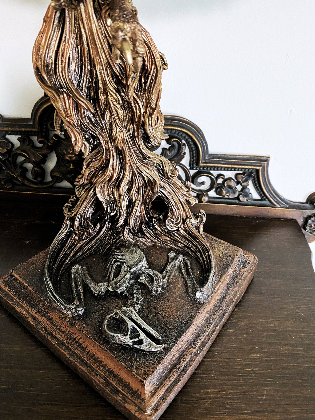 Phoenix Rising Statue, Large Version | Mythical Creature Figurine | Unique Legendary Flaming Phoenix Figurine. Fantasy Art Decor Gift