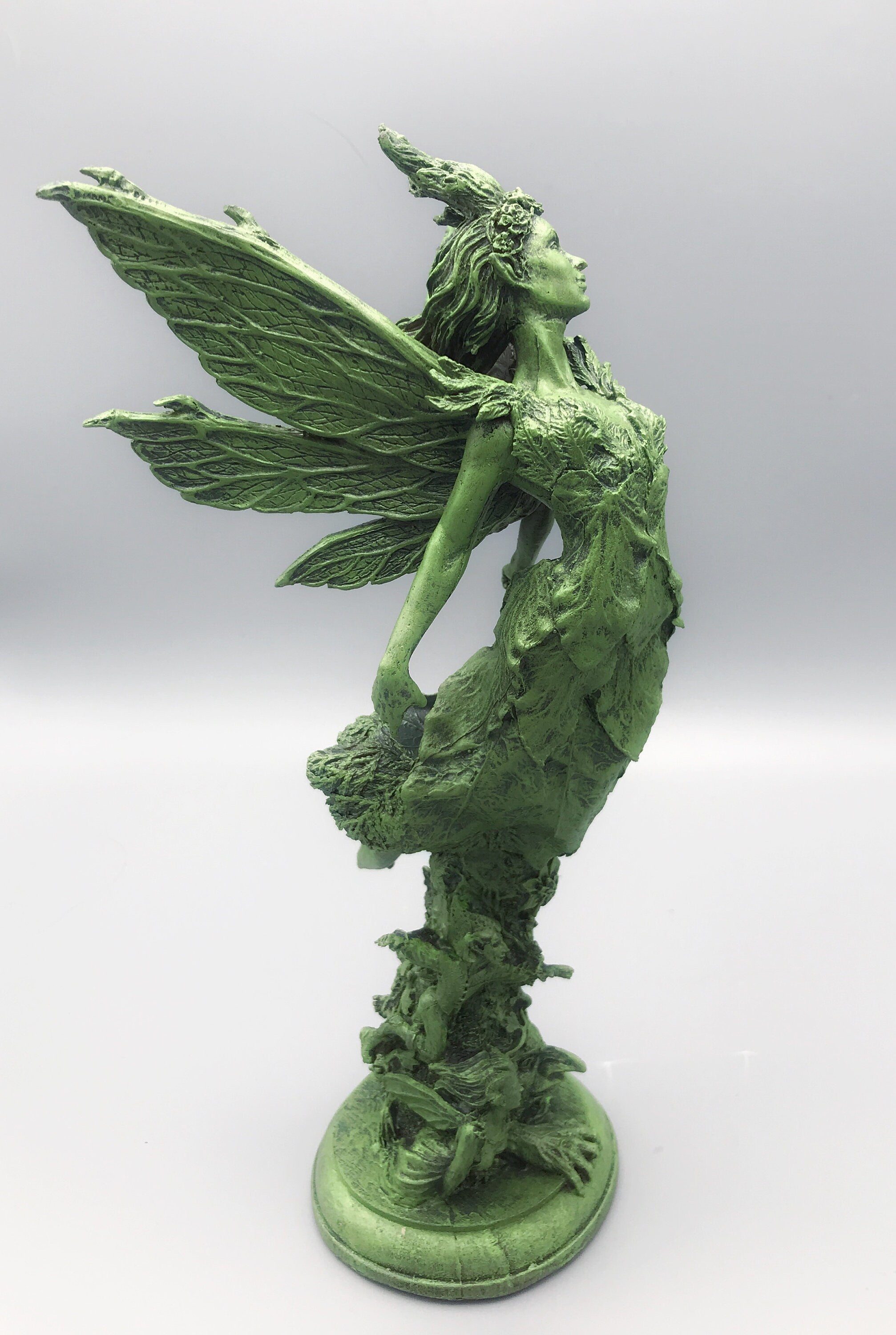 Titania, Queen of the Fairies Statue, Hand Painted Resin Sculpture | Mythic Elven Queen Figurine | Fairy Tale Character, Fantasy Art Decor