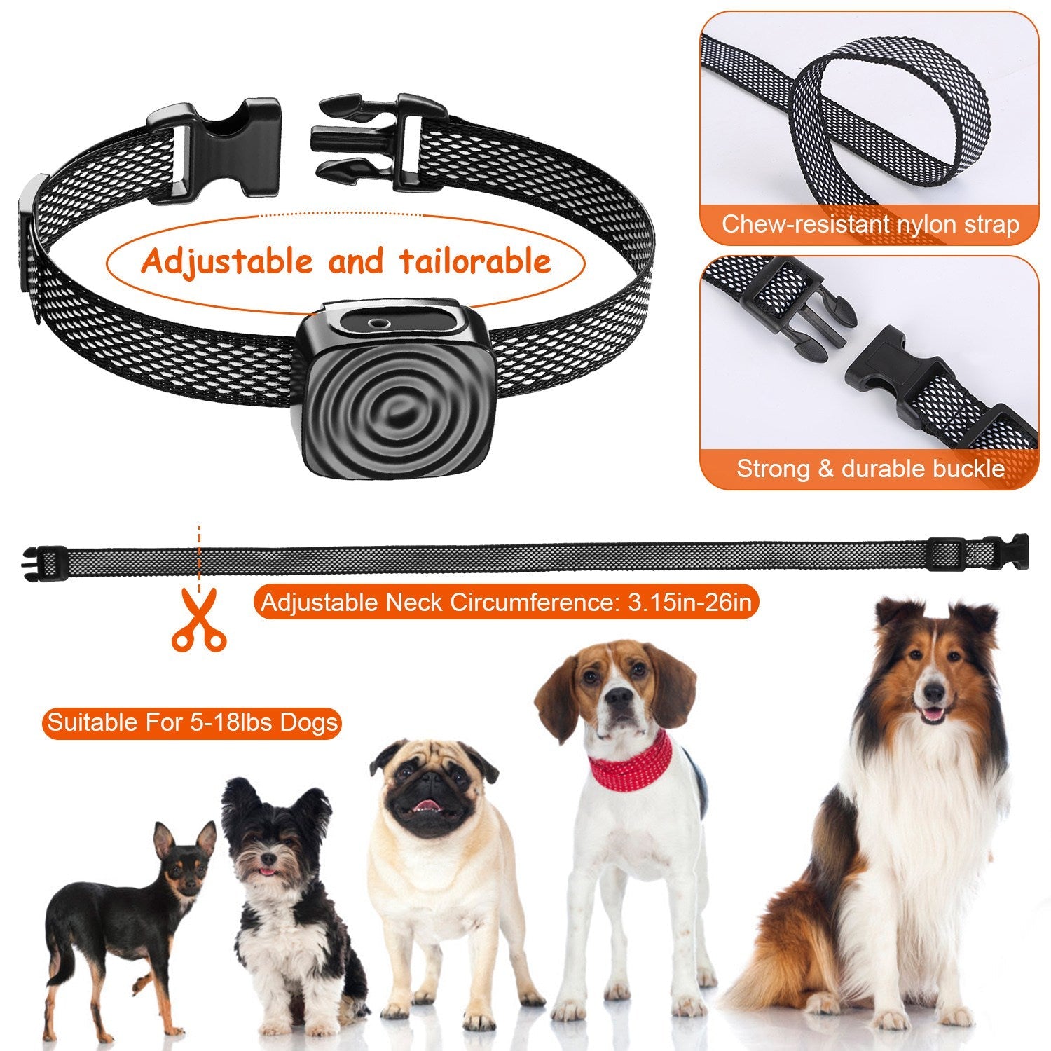 GBruno Anti Bark Dog Collar