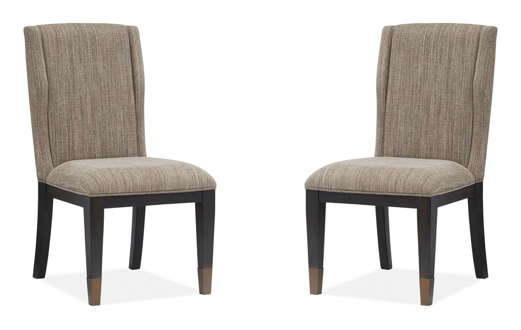 Ryker - Upholstered Host Side Chair (Set of 2) - Homestead Brown