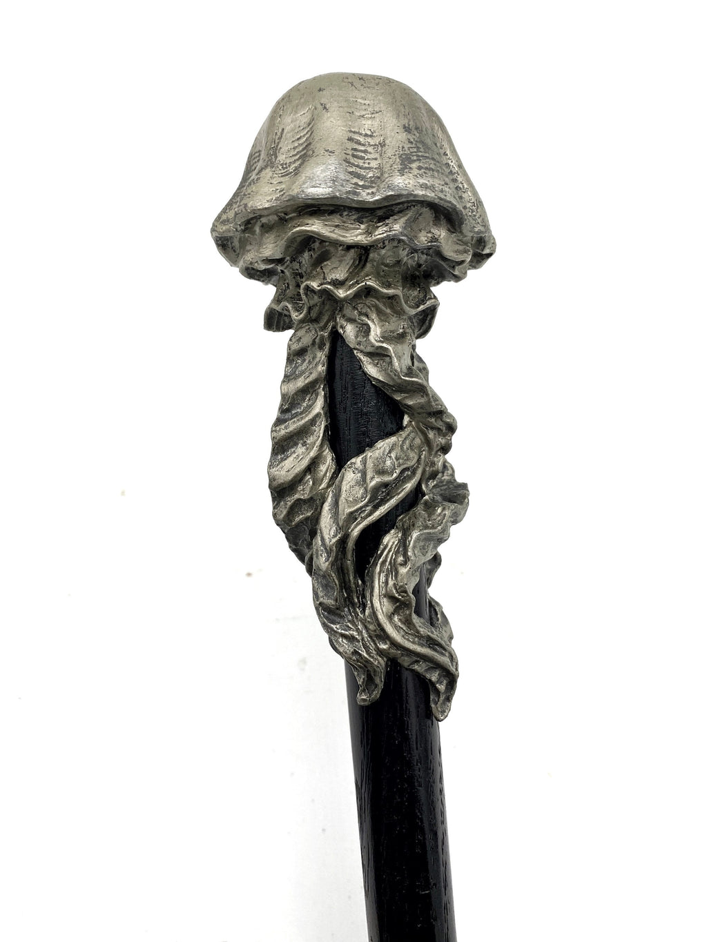 Jellyfish Cane, Hand Sculpted Nautical Walking Stick | Maritime Gothic Cane | Fantasy Cosplay Jellyfish Lovecraftian Cane, Gothic Accessory