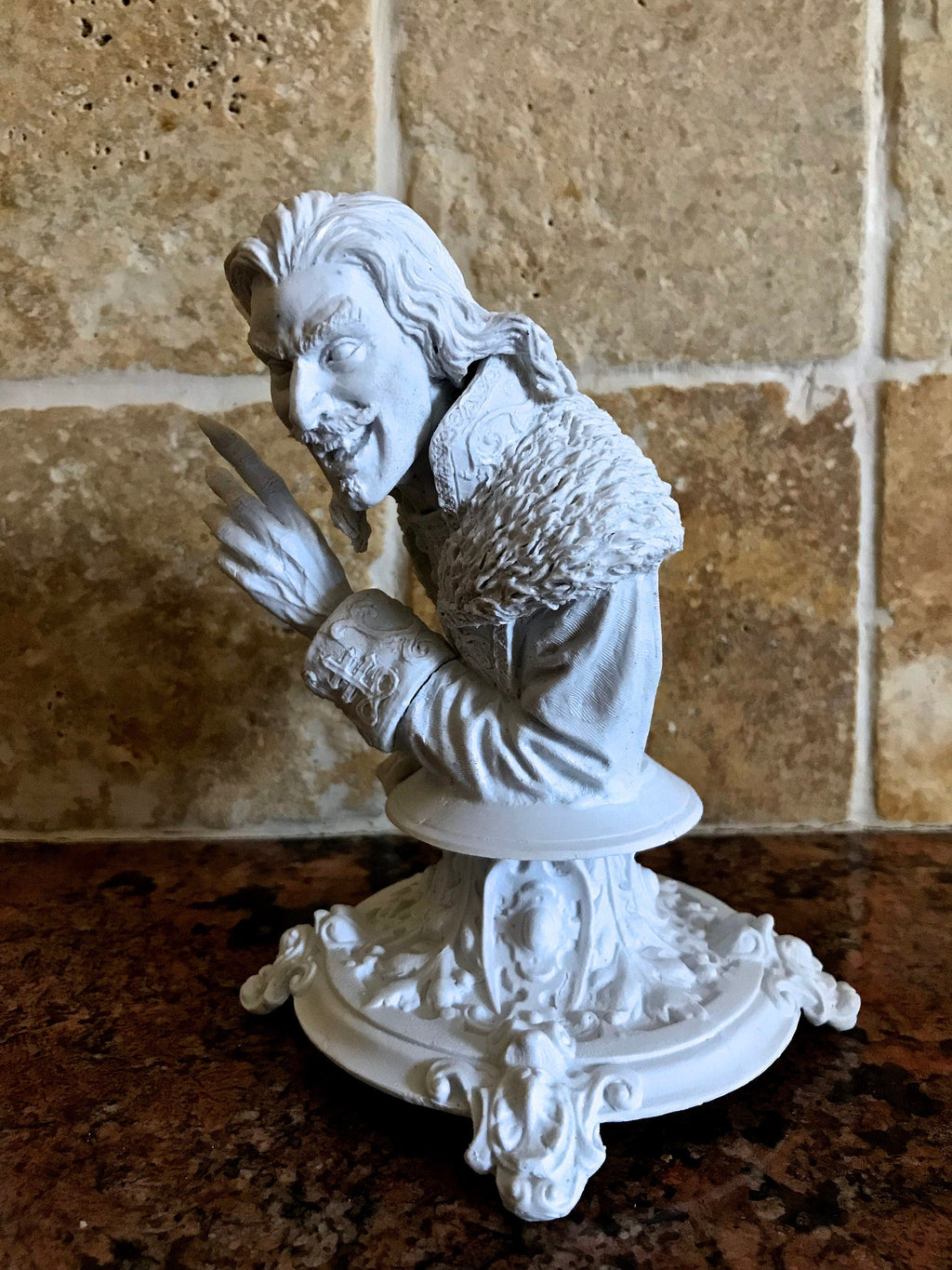 Dracula: Vlad the Impaler Bust | Legendary Vampire Figurine | Victorian Gothic Undead Creature | Dark Art Gift and Spooky Home Decor