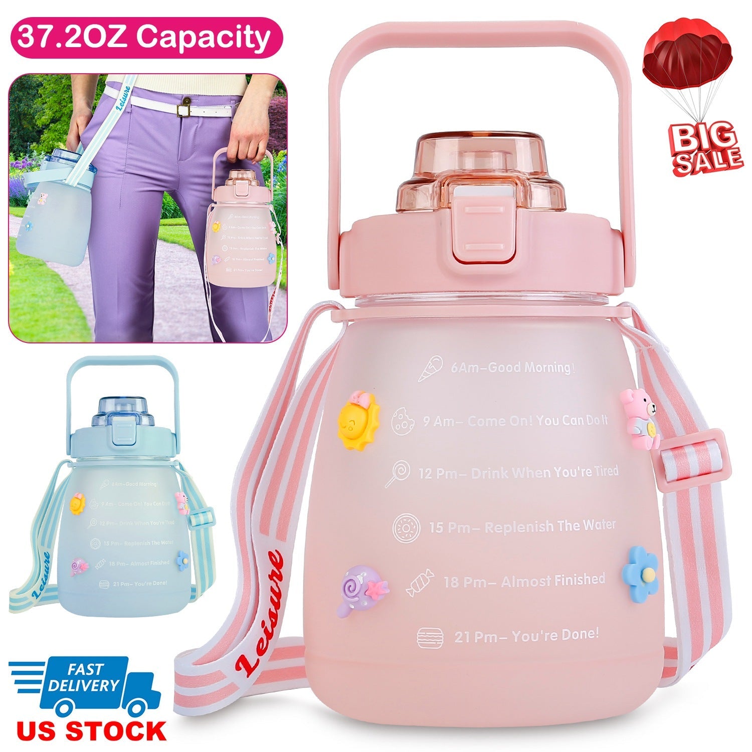 GBruno Kawaii Water Bottle