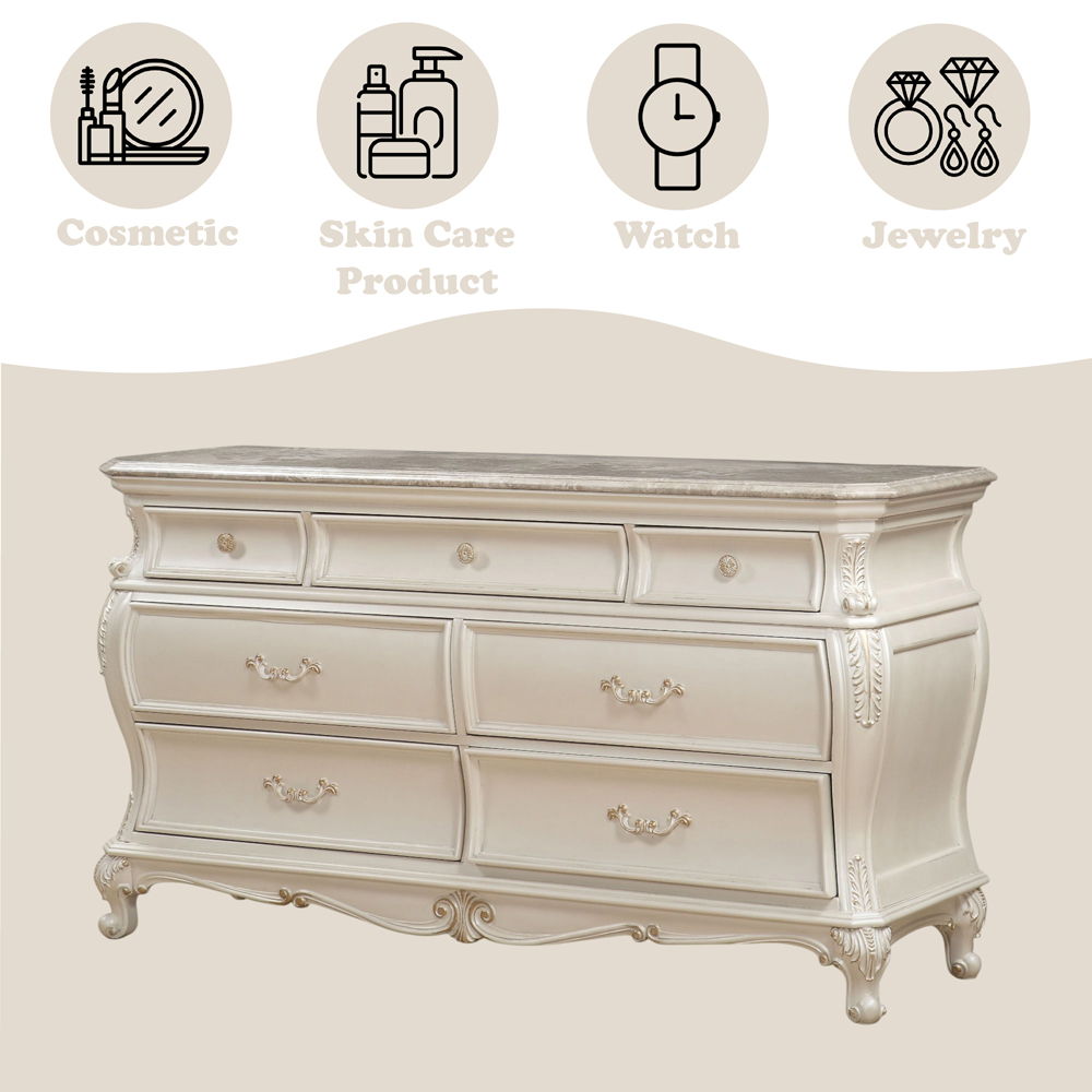 Chantelle - Dresser w/Granite Top