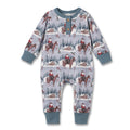 Cowboy Christmas Henley Romper - Bamboo Babywear