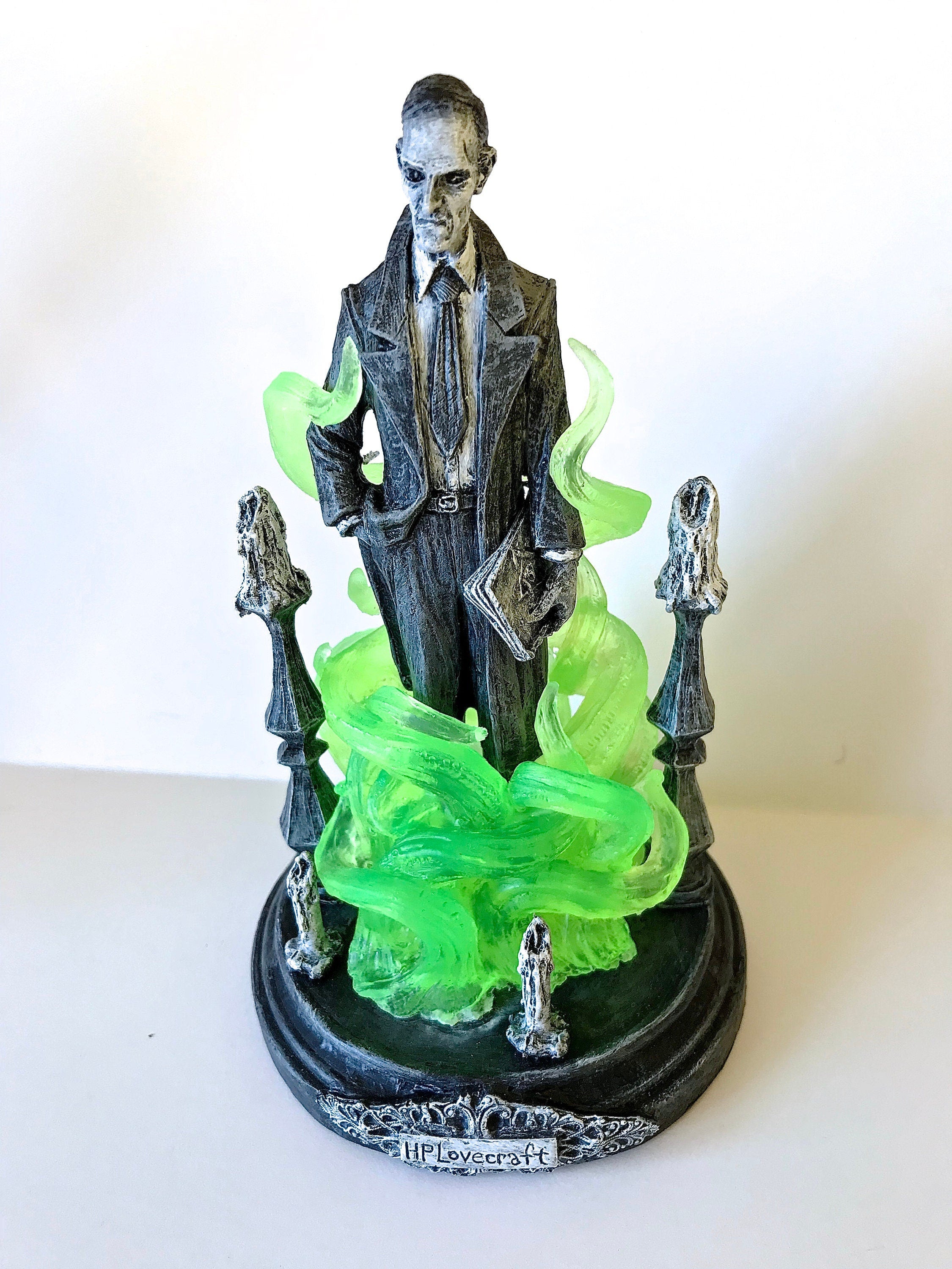 H.P. Lovecraft Statue, designed with Abigail Larson