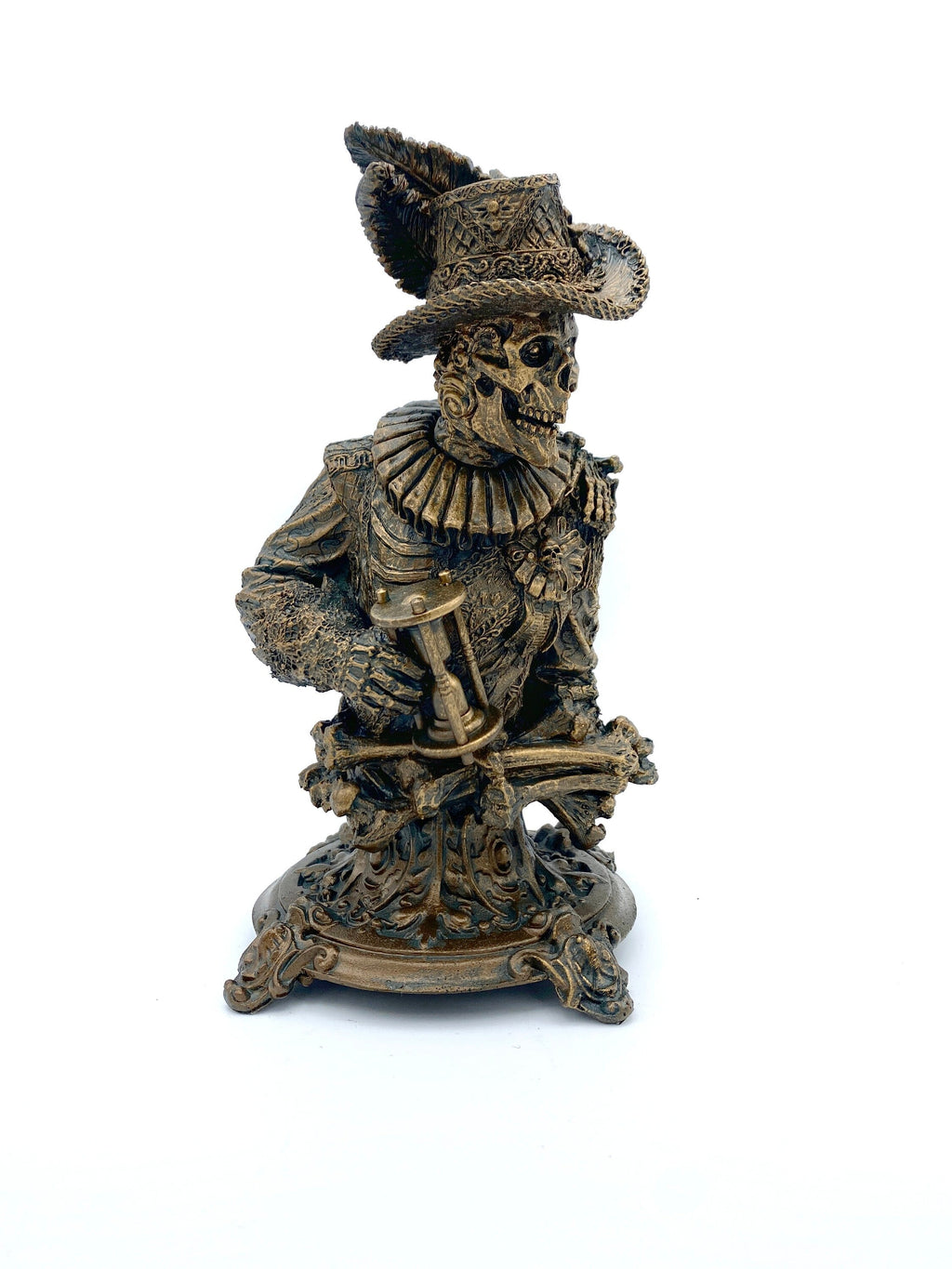 Masque of the Red Death Bust, Hand Painted Resin Sculpture | Edgar Allan Poe Gothic Halloween Figurine | Literary Gift and Spooky Home Decor