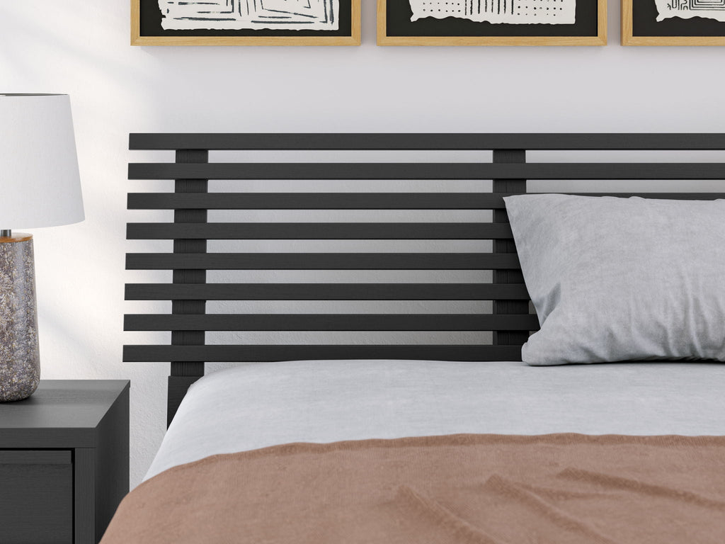 Danziar - Slat Panel Bed With Low Footboard