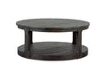 Boswell - Round Cocktail Table (With Casters) - Peppercorn