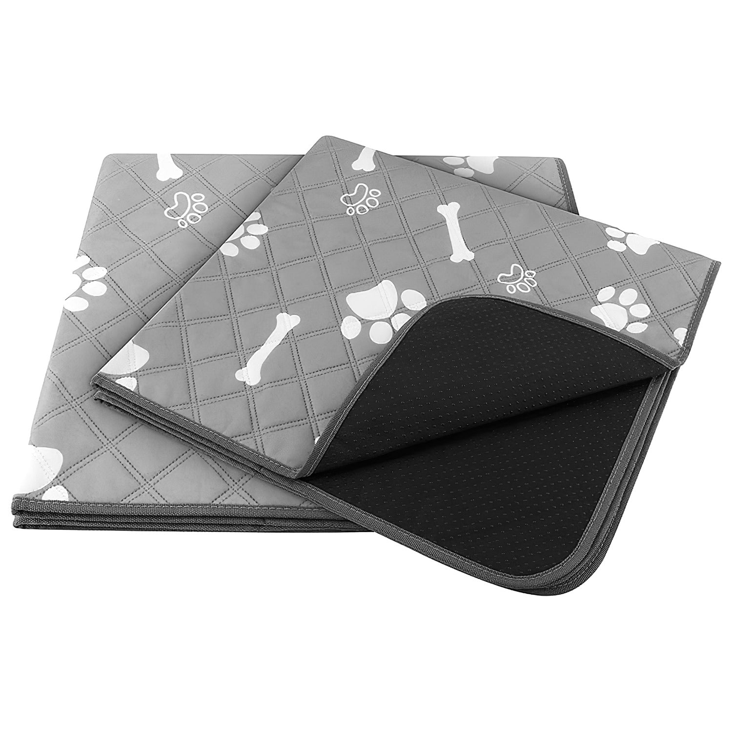 2Pcs Washable Pet Pee Pads For Puppy Kittens Dogs Cats Reusable Potty Mats Machine Washable Pet Training Pads Non-Slip Waterproof Absorbent Dog Crate