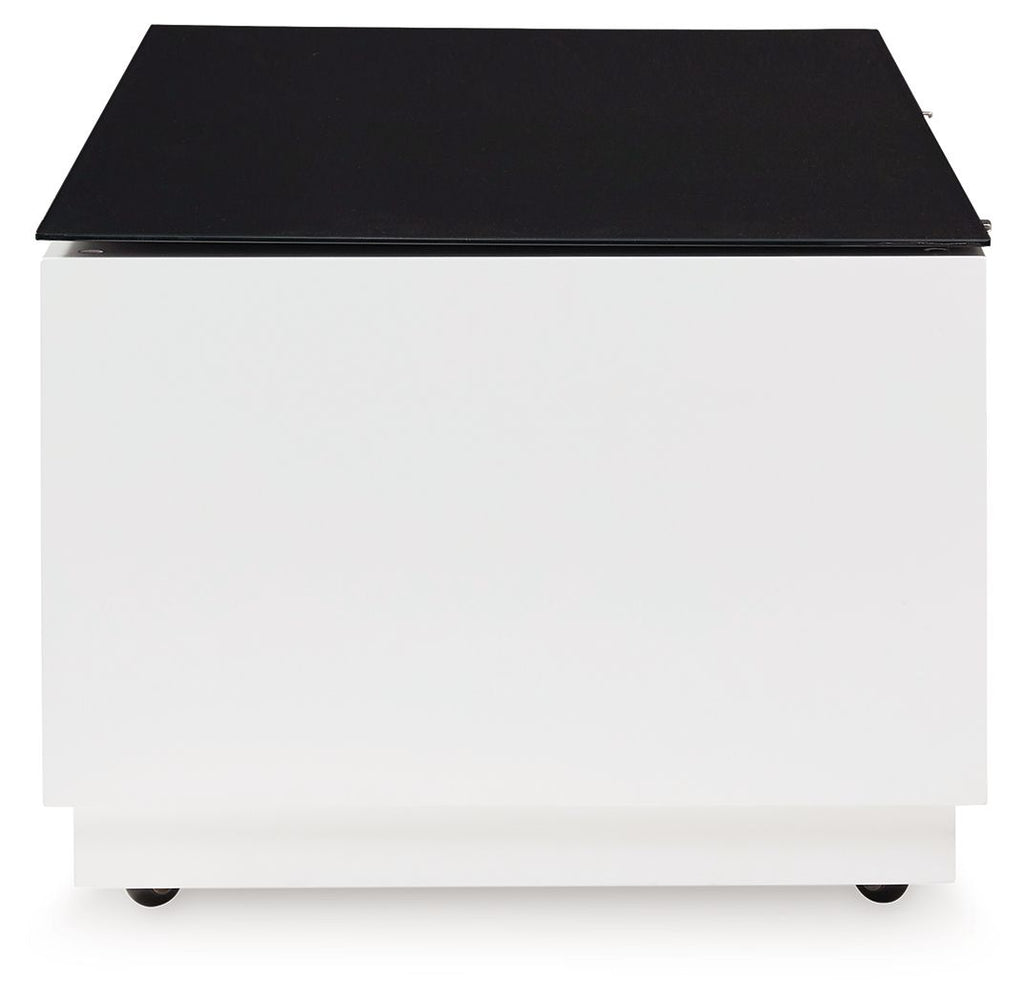 Gardoni - Rectangular Cocktail Table - White / Black