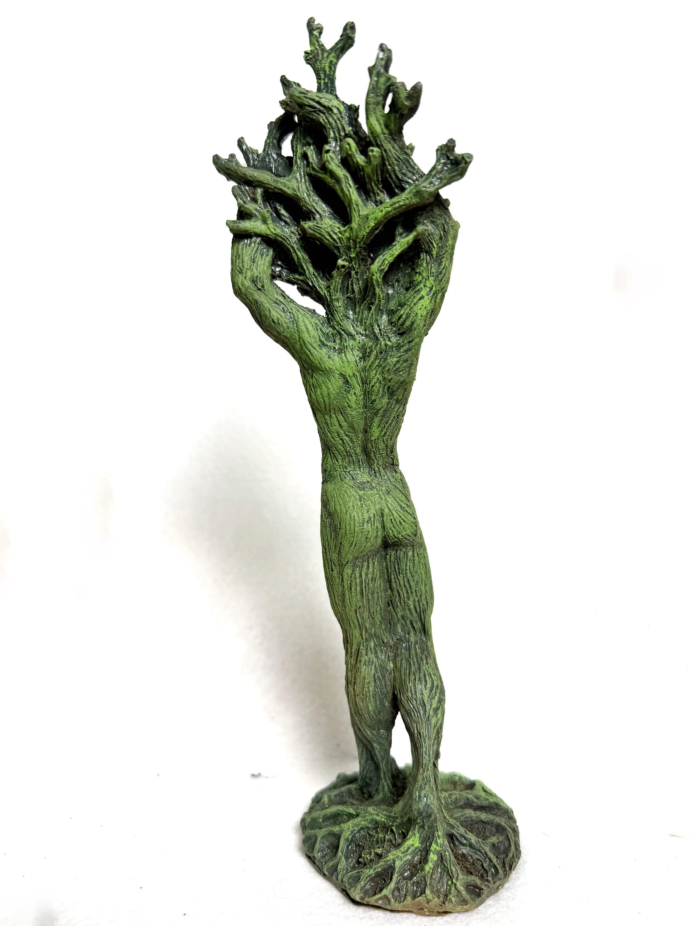 Green Man, Cernunnos Statue, 9" version, Green Finish