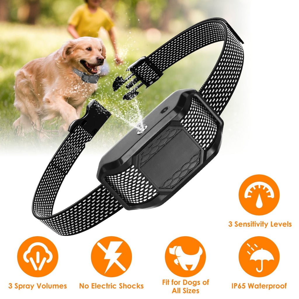 Citronella Bark Collar for Dogs Spray Bark Collar Anti Barking Control for Small Medium Large Dogs IP65 Waterproof No Electric Shocks