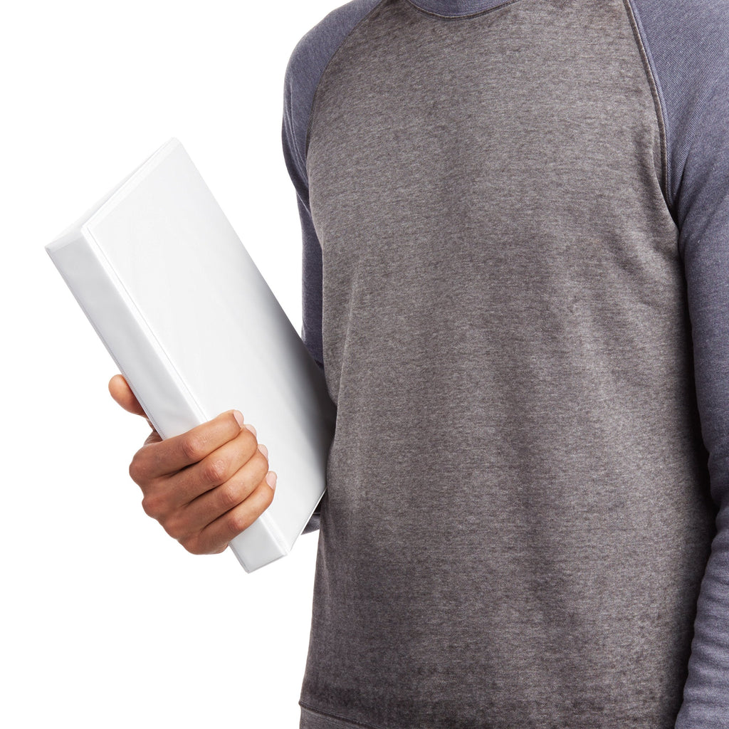 3-Ring Binder, 1-Inch - White, 4-Pack